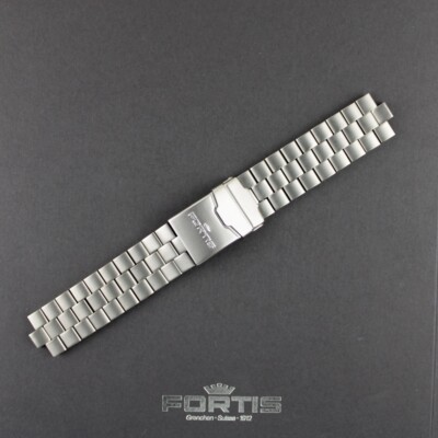 FORTIS Stahlarmband, Metallband sabliert für ältere B-42