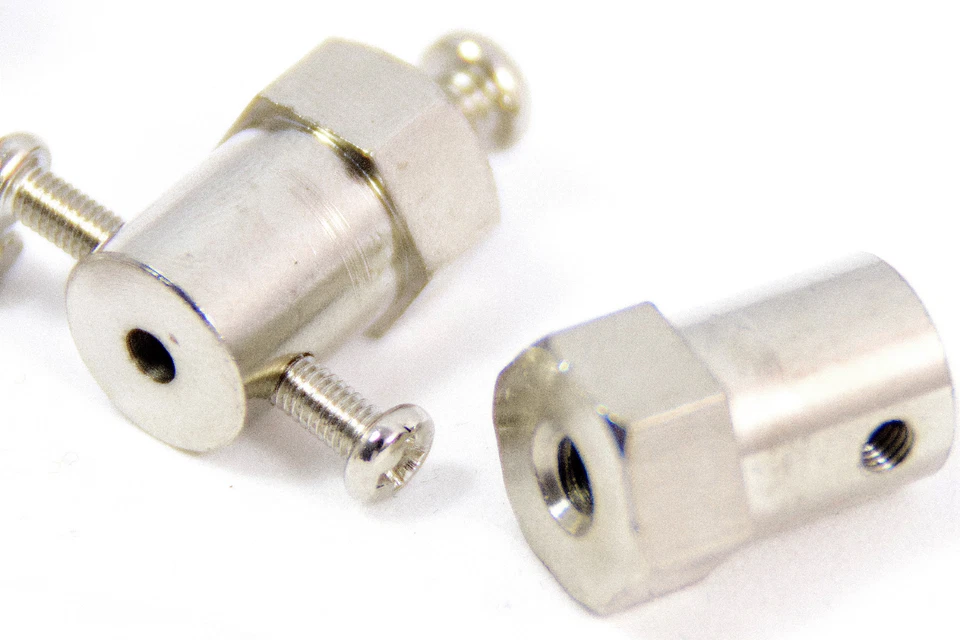 4x Antrieb 12mm 3mm Welle Hex Radantrieb Radnabe Nuss Stahl Drive Nabe Sechskant - Bild 3 von 3