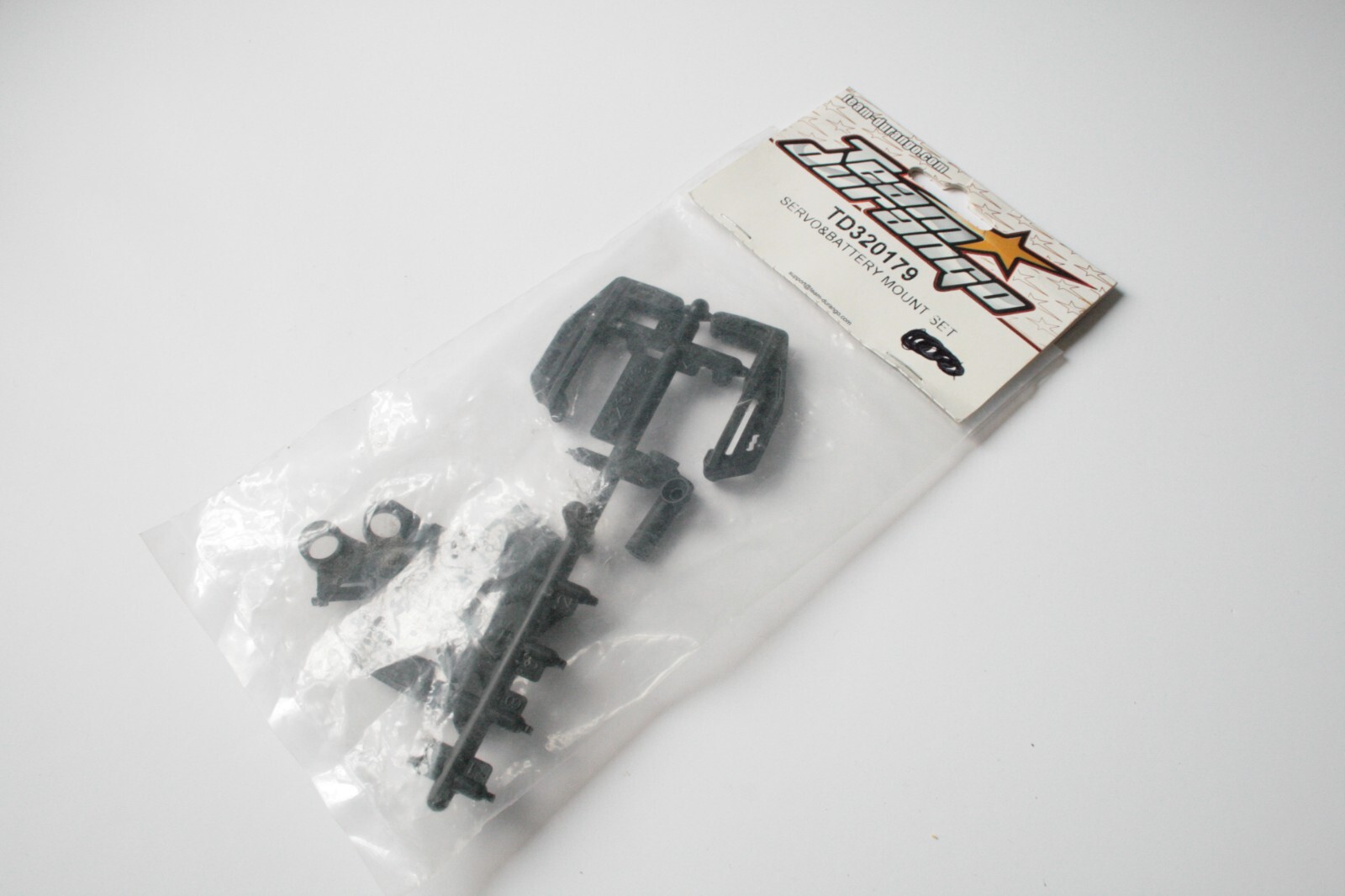 Team Durango DETC410 v2 Servo & Battery Mount Set - TD320179