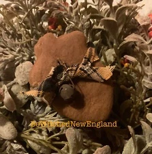 2 REAL Primitive Gingerbread Ornaments Acorns Fall Scented Bowl Fillers
