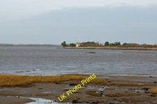 Photo 6x4 Steeple Creek Osea Island Looking north east across the creek.  c2015