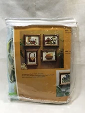 1979 Vintage Creative Circle Cross Stitch #210 Popcorn & Donuts Partially Done