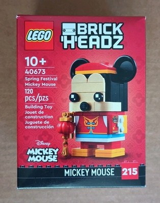 LEGO BRICKHEADZ 40673 Spring Festival Mickey Mouse Retired Set New In Sealed Box