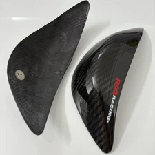 Real carbon fiber tank sliders decal cover For Kawasaki ZX6R 636 2019-2024 2023