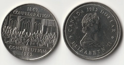 1982 Canada 1 dollar coin
