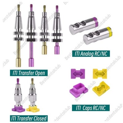 Dental ITI Impression Coping Transfer Tray Analog NC/RC Closed Open Straumann
