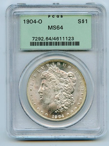 1904-O Morgan Silver Dollar $1 PCGS MS64 OGH Old Green Holder