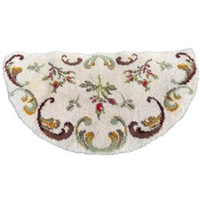 Shillcraft Wool Vintage Latch Hook Rug Kit 26 X 52 Half Round 3b