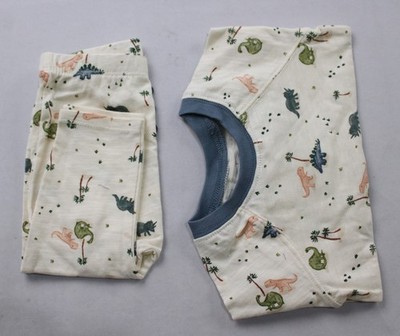 Mud Pie Unisex Baby's L/S Dino Print 2-Piece Outfit WR4 Ivory Size 3-6M NWT