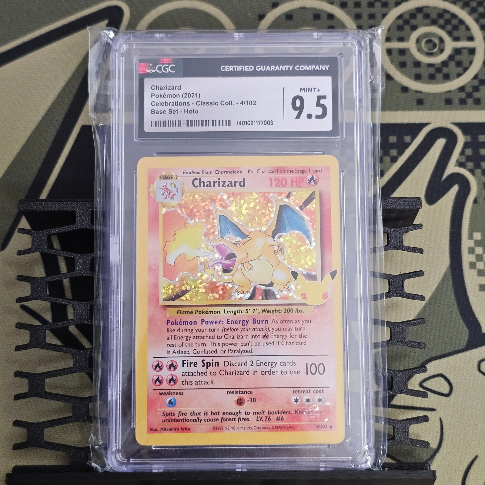 Charizard 4/102 Celebrations Collections English CGC Graded 9.5 Pokemon TCG
