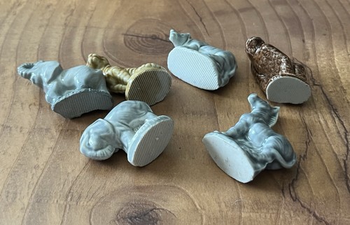 Wade Whimsies Porcelain Figurines Safari LOT Tiger Elephants Rhino Zebra Gorilla - Picture 13 of 13