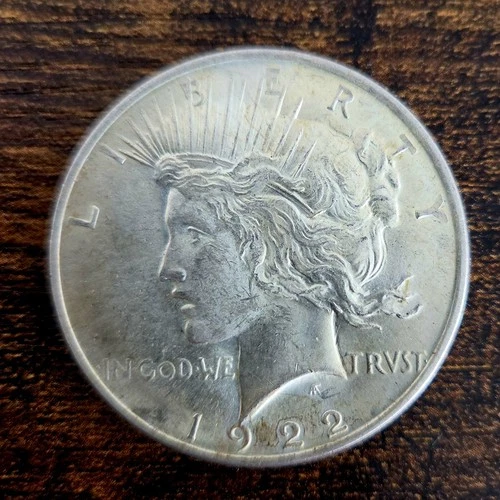 1922 Peace Silver Dollar AU