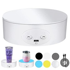 Cup Turner Rotating Display Stand for Tumblers, 360 Degree Automatic Mute 3280