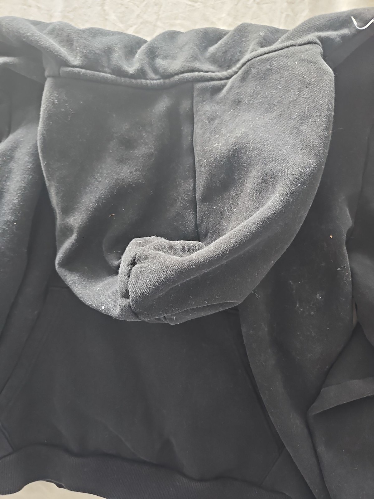 PUMA Black Embroidered Big Logo Hoodie image 4