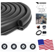 25FT Car Weather Stripping Seal - Noise-Reducing Rubber Door Seal for Vehicles