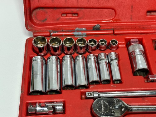 Snap-On Tools EE. UU. 222AFSP 22 piezas 3/8" unidad 6 puntos SAE zócalo trinquete juego de servicio - Imagen 6 de 13