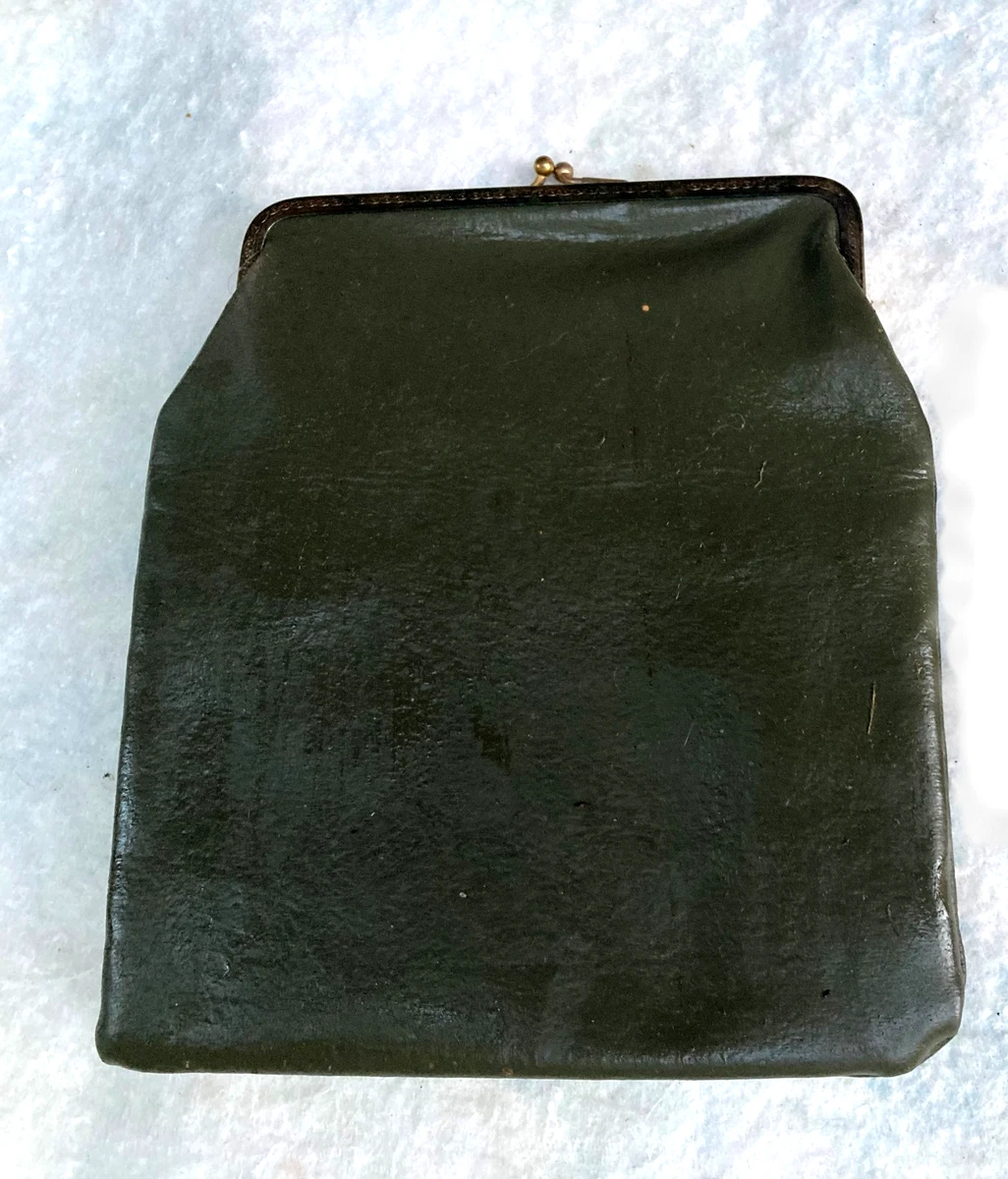 Leather Original 1930s Decade Vintage Wallets & Coin Purses for