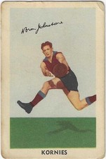 1953 Kornies Footballers In Action (No. 14) Norm JOHNSTONE Fitzroy