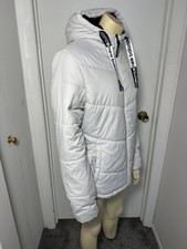 New Balance NB Logo Kids Zipper Hooded Puffer Jacket Size L 14 Kids.