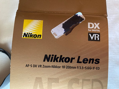 Nikon Nikkor AF-S 18-200mm f3.5-5.6 G ED DX VR Lens AFS #426