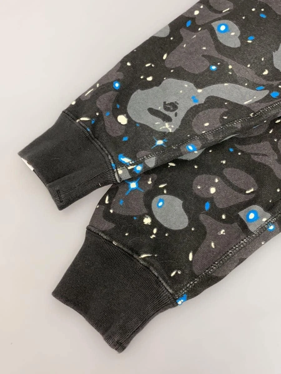 A BATHING APE (BAPE) FELPA CON CAPPUCCIO A BATHING APE COTONE NERA all over 001PPG302507X