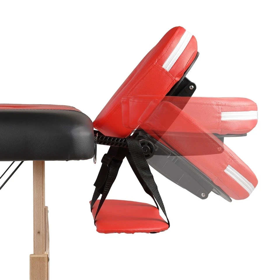 Massageliege Massagebank Massagetisch Mobil Klappbar Aluminium 2 / 3 Zonen Holz - Bild 4 von 4