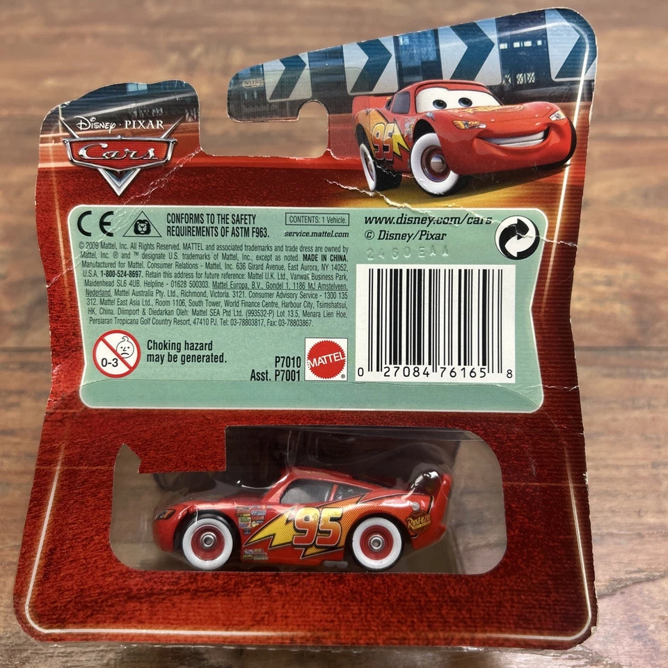 Disney Pixar Cars Whitewalls Lightning McQueen Lenticular Cambiante de Ojos 2009 Foto 2 de 4