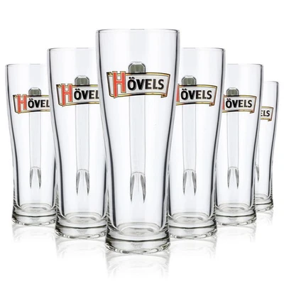 6x Hövels Bier Glas 0,5l Bierkrug Bierseidel Bierhumpen Aspen