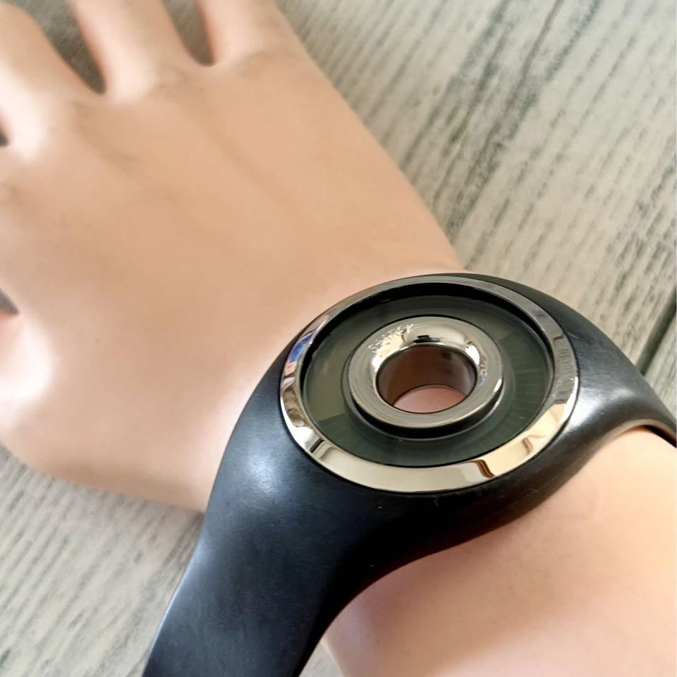 Montre Fossil STARCK en acier inoxydable numérique noire sans boîte - Photo 4/4