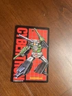 Transformers G1 Takara Japanese Bio Card 1987 ORIGINAL  Hardhead