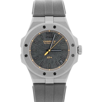 NEW 2026 PAPERS Chopard Alpine Eagle Rubber Black TITANIUM 41mm 298600-3028 BOX