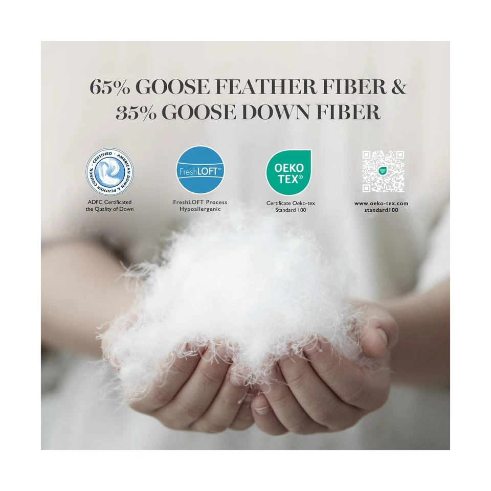 Edredón de fibra de plumón de pluma de ganso blanco MARTHA STEWART tamaño king - toda la temporada... Foto 3 de 4