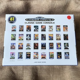 Sega Mega Drive Classic Game Console 81 Built-In Games and 2 Controller SEALED B