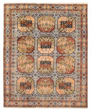 Traditional Vintage Hand-Knotted Area Rug 7'11" x 9'10" Oriental Wool Carpet