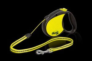 flexi neon dog lead
