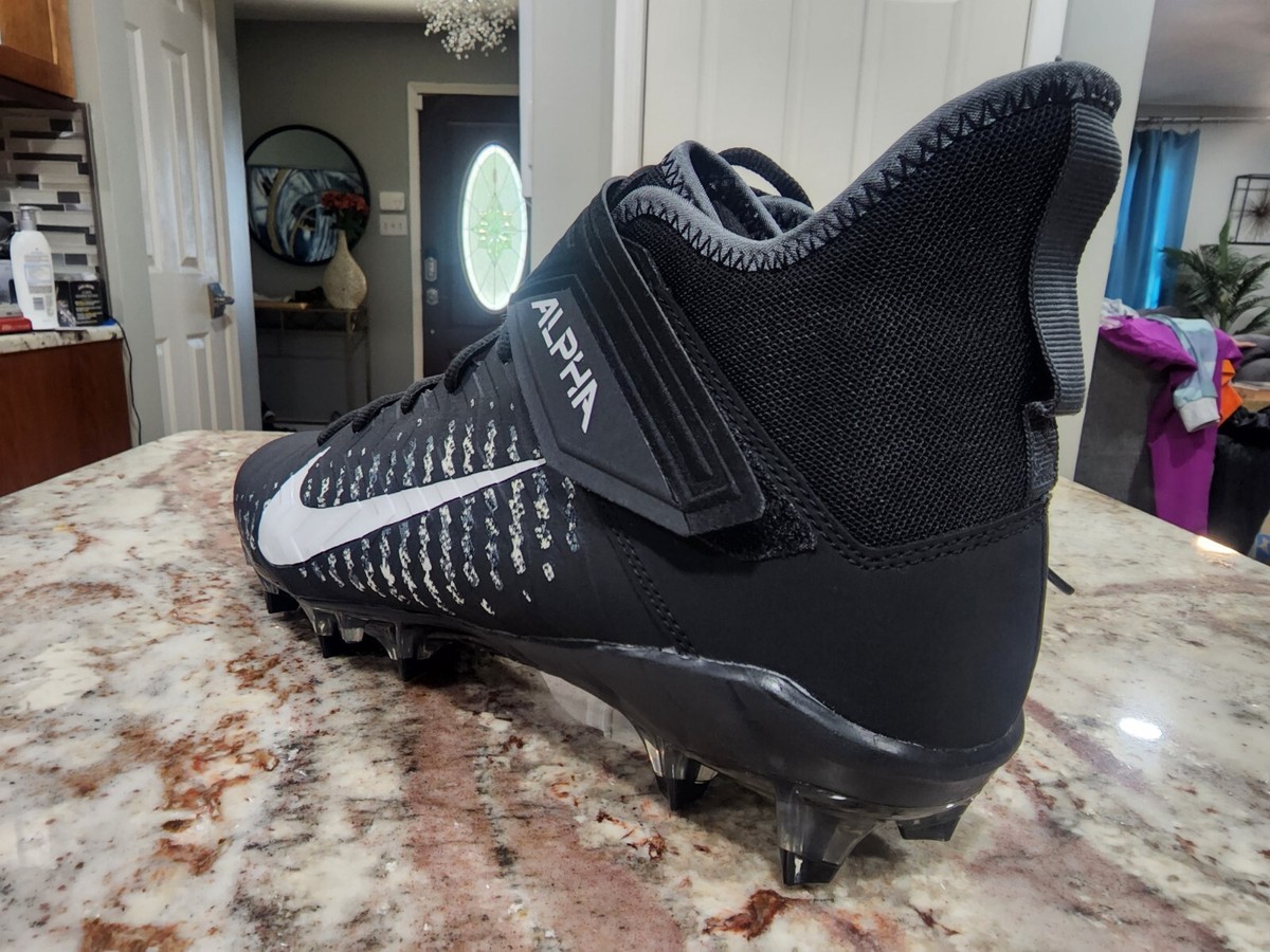NWT Nike Alpha Menace Pro 2 Mid Football Cleats AQ3209-002 Men’s Black Sz 13 New Nike Alpha Menace Pro 2 Mid Men main image 2