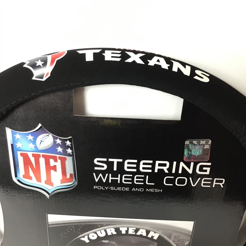 Чехол на руль автомобиля грузовика из полизамши футбольный Houston Texans NFL - Изображение 2 из 4