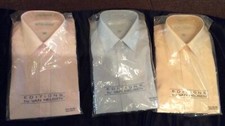 VAN HEUSEN Editions Long Sleeve Shirt Size 15 1/2 Regular Lot of 3 Pink, Blue 