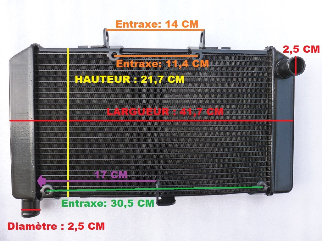 Radiateur CBF600 PC43 anti surchauffe - Solution de remplacement pour moto