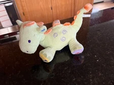 Carters Kids II 2003 Musical Instrument Toy Green Dinosaur Baby Lovey Plush
