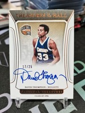 2021-22 Panini National Treasures David Thompson Treasures of the Hall 17/25!
