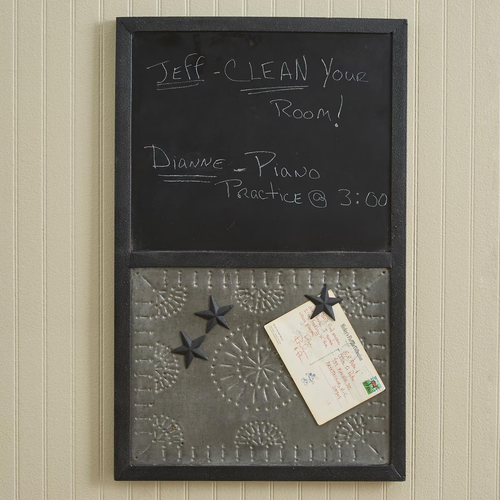 Galvanized Chalkboard and Magnet Board Wall Hanging, NEW in box! - 第 1/1 張圖片