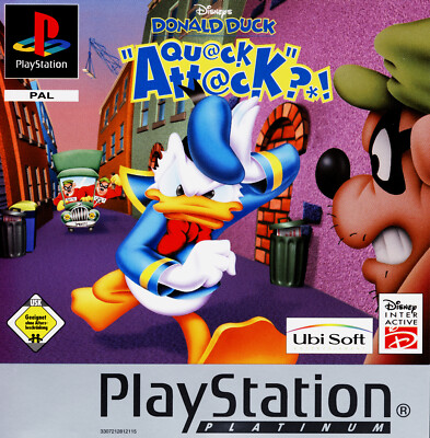 Donald Duck Quack Attack PS1 PLATINUM Playstation 1  SEHR GUT