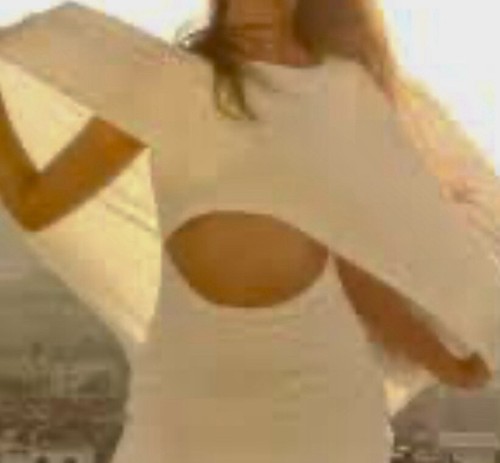 Cape Oberteil Zara mit Cut Out Neu ( L) Weiß - Bild 6 von 11
