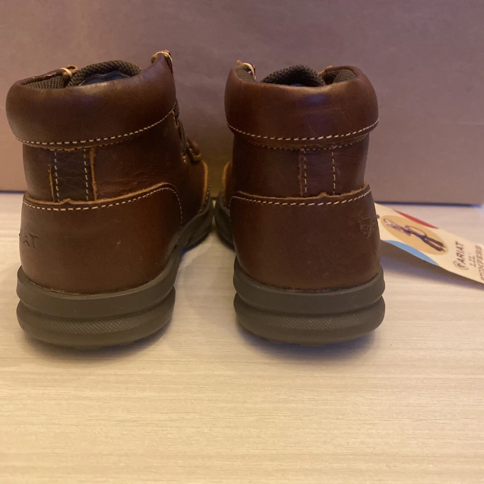 Ariat Toddler Lil' Stomper Brown Garrison Spitfire Shoes A443000202-04 - Image 4 of 4