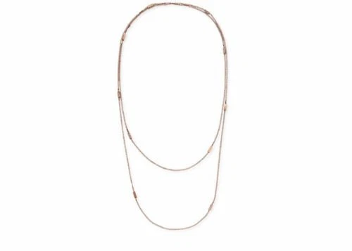 Collana Michael Kors 302073 tono oro rosa e cristallo stratificato Mkj3772