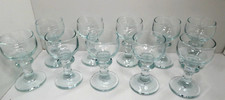 VINTAGE HOLMEGAARD STEM GLASSES SET OF 10 GOBLETS TUMBLERS RUMMERS SIGNED