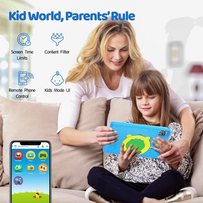 Anmesc Kids Tablet 10 inch Android 13 tablet PC Quad Core 6GB RAM,64GB ROM