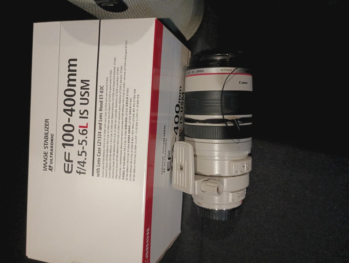 CANON EF 100-400MM F/4.5-5.6L IS USM LENS W-6, EXCELLENT CONDITION
