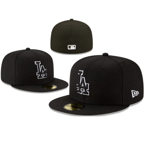 Los Angeles Dodgers Hat Fitted Cap Unisex Adult Baseball Hat Flat Brim Hat Cap - Picture 8 of 16